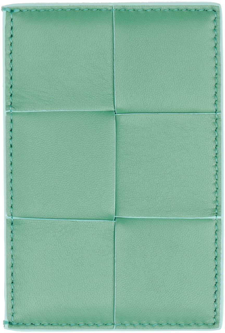 Портфейл Bottega Veneta Credit Card Holder Зелено | 651401 V2PN1, 0