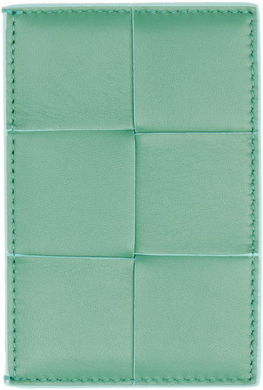 Портфейл Bottega Veneta Credit Card Holder Зелено | 651401 V2PN1, 0