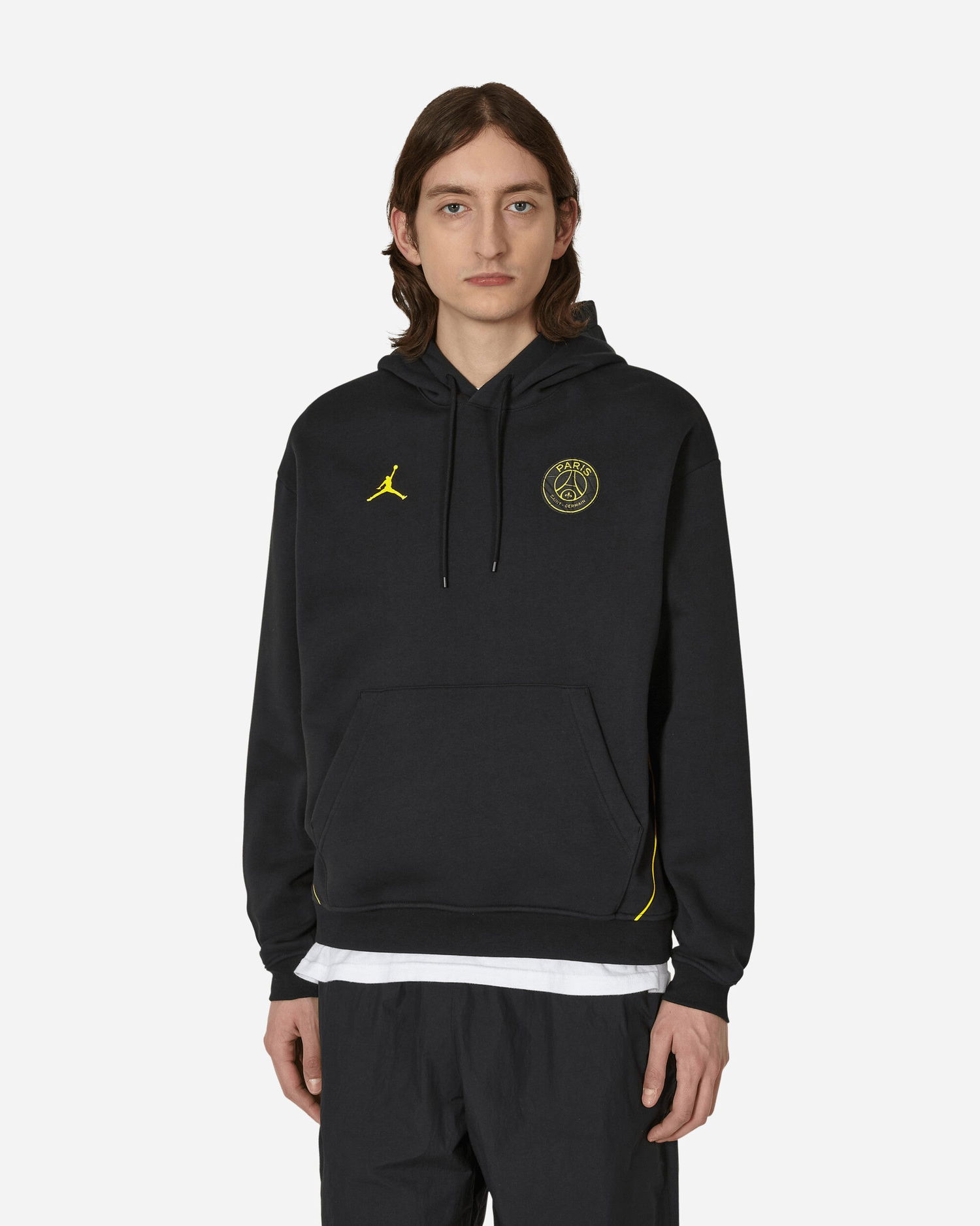 Суитчър Jordan Paris Saint-Germain Fleece Hooded Sweatshirt Черно | DV0611-010, 0