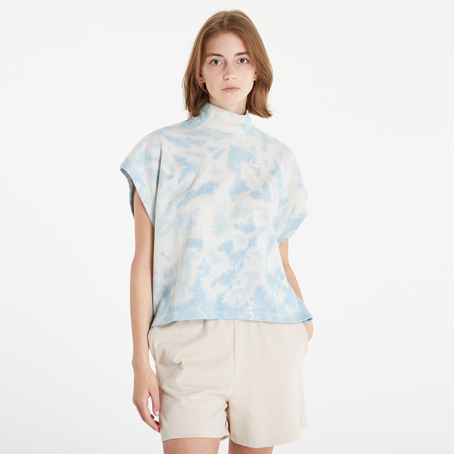 Тениска Nike NSW Wash Jersey Top Тюркоазено | DM6710-494, 0