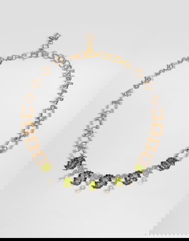 Колие Dolce & Gabbana Peridot Pearl Embellished Necklace Onesize Многоцветен | WNSA7GWPER187583, 0