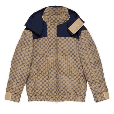 Яке Gucci GG Canvas Goose Down Jacket Бежово | 715535 Z8A52 9120, 0