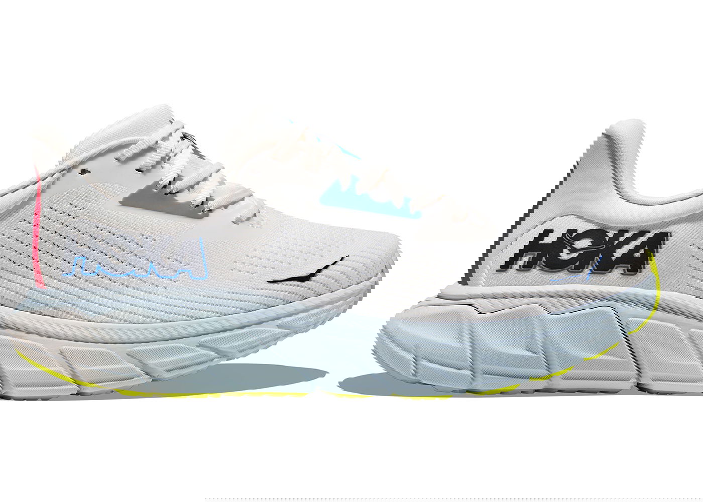 Кецове и обувки Hoka One One Arahi 7 Blanc De Blanc Virtual Blue Сиво | 1147850-BVR, 0