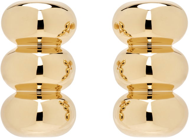 ALAÏA Gold-Tone Bumper Earrings