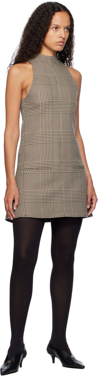 Pокля Courrèges Sleeveless Prince Of Wales A-Line Mini Dress Черно | 324CRO456PL0165, 3