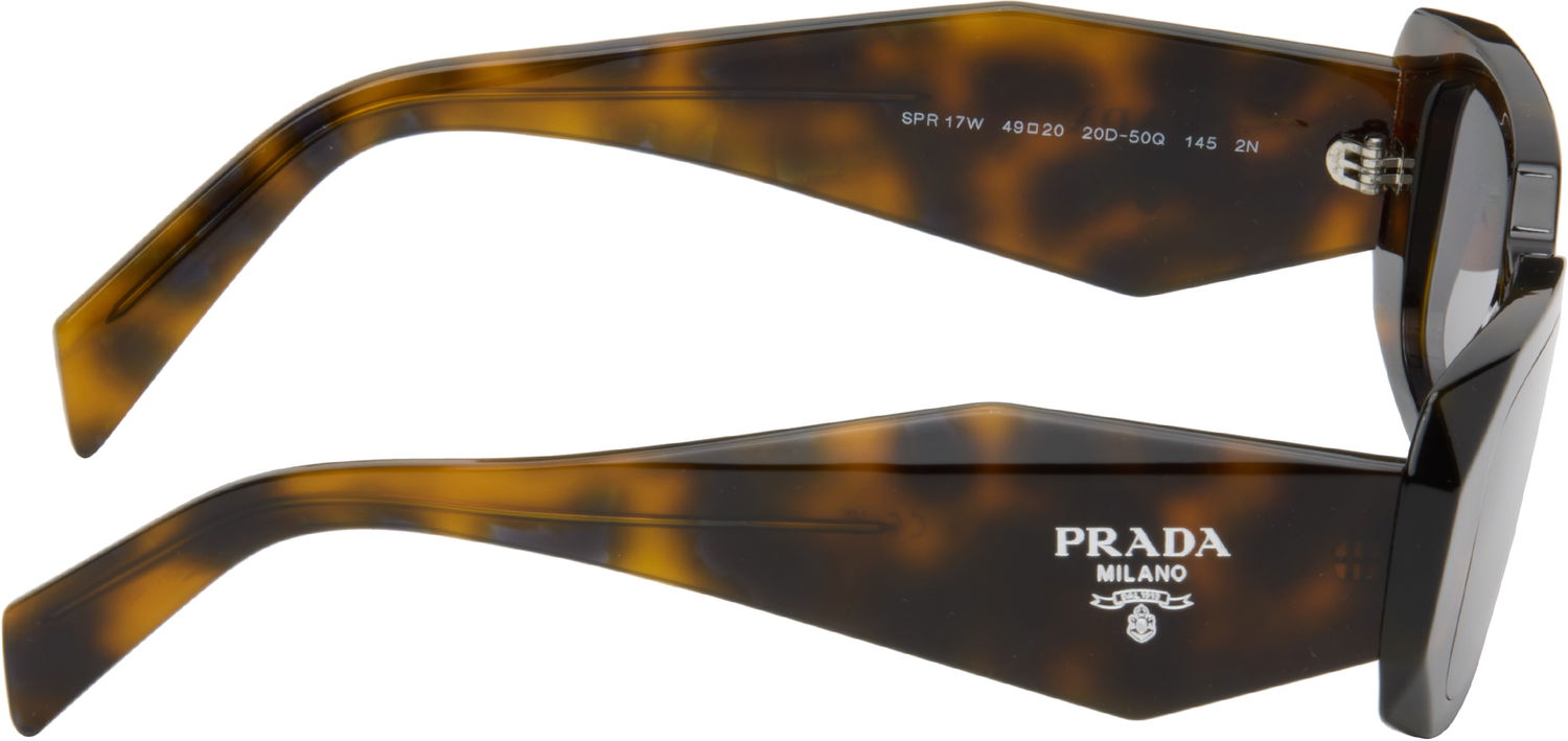 Слънчеви очила Prada Chunky Geometric Sunglasses Symbole Кафяво | 0PR 17WS 20D50Q49 8056262511459, 1