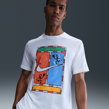 Тениска Nike NikeCourt Dri-FIT Tennis T-Shirt Бяло | HJ3470-100, 2