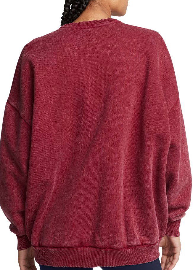 Пуловер Under Armour Under Armour Icon Heavyweight Fleece Oversized Crew Sweatshirt Червено | 1386486-625, 1