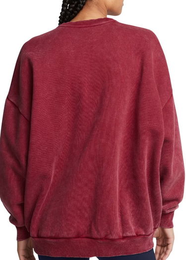 Пуловер Under Armour Under Armour Icon Heavyweight Fleece Oversized Crew Sweatshirt Червено | 1386486-625, 1