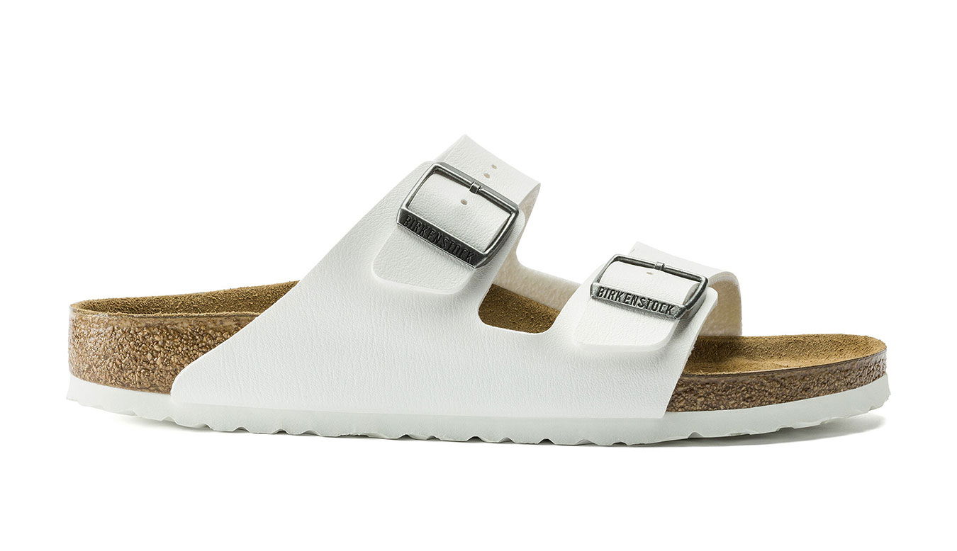 Кецове и обувки Birkenstock Arizona Birko-Flor White Regular Fit Бяло | 0552681, 0