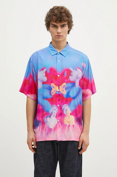 Риза Pleasures Interaction Button Down Shirt Многоцветен | P24F028, 0
