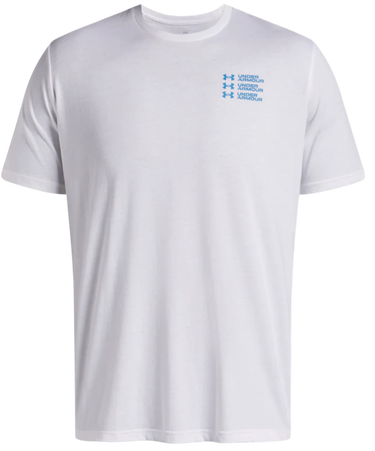 Тениска Under Armour Triple Stack Logo Short Sleeve T-Shirt Бяло | 6004173-100, 4