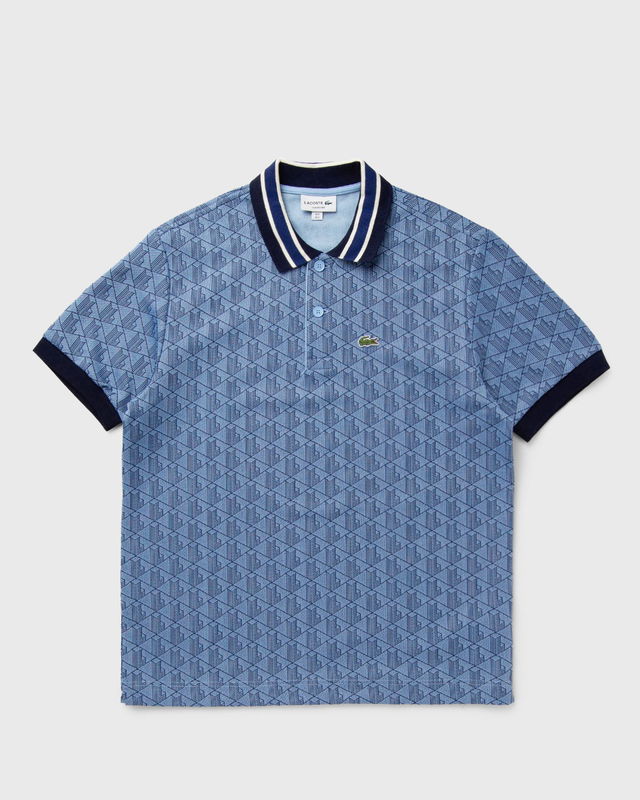 Contrast Collar Monogram Polo Shirt