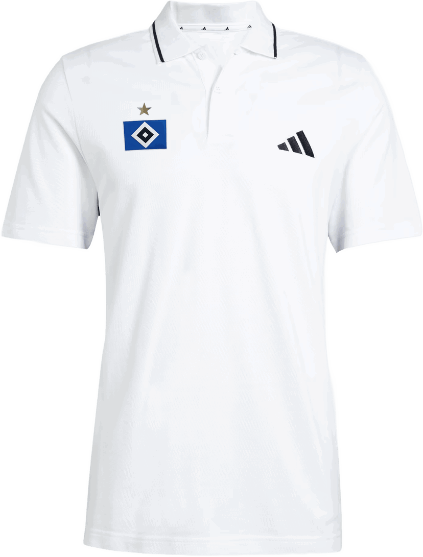 Поло тениска adidas Originals Hamburger SV Polo Shirt Бяло | 6hsvje6383