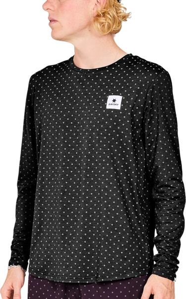 Тениска Saysky Saysky Reflective Polka Pace Long Sleeve T-Shirt Черно | mmrls02c1018, 0
