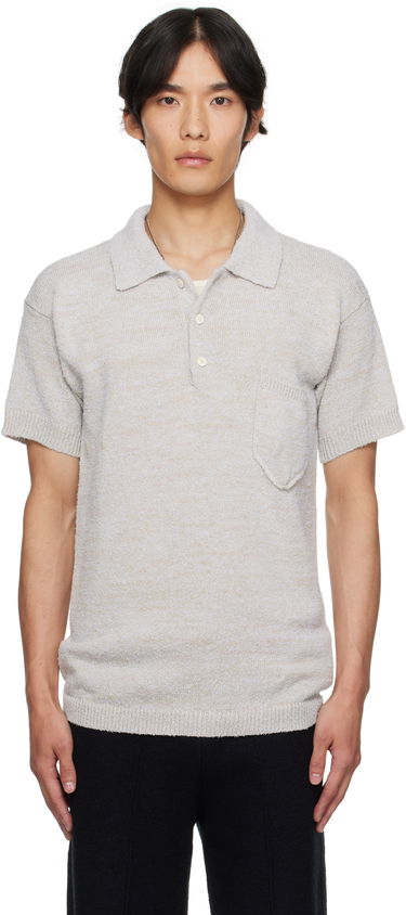 Поло тениска Maison Margiela Maison Margiela Patch Pocket Knit Polo Бежово | S50GL0062 M13152, 0