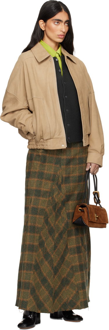 Дамска чанта Marc Jacobs The Suede Mini Dual Flap Bag with Gold-Tone Clasp Кафяво | 2F5HSH040H01, 3