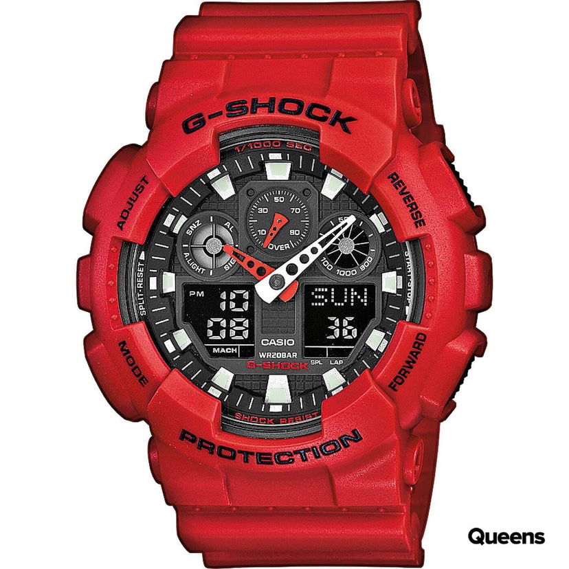 Часовник CASIO Watch with Shock Resist, WR20BAR, 1/1000 SEC Stopwatch, Split Lap Червено | CAS000081