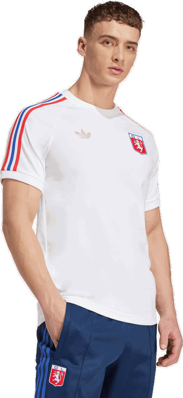 Тениска adidas Originals Olympique Lyon 75 T-Shirt Бяло | jl8080, 5
