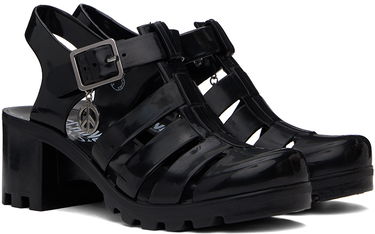 Дънки Moschino Moschino Jeans Jelly Heeled Sandals Черно | 3213 3289, 3