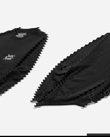 Пуловер WACKO MARIA Heavy Weight Crewneck Sweatshirt Type-6 Черно | 25SS-WMC-SS18 BLACK, 1