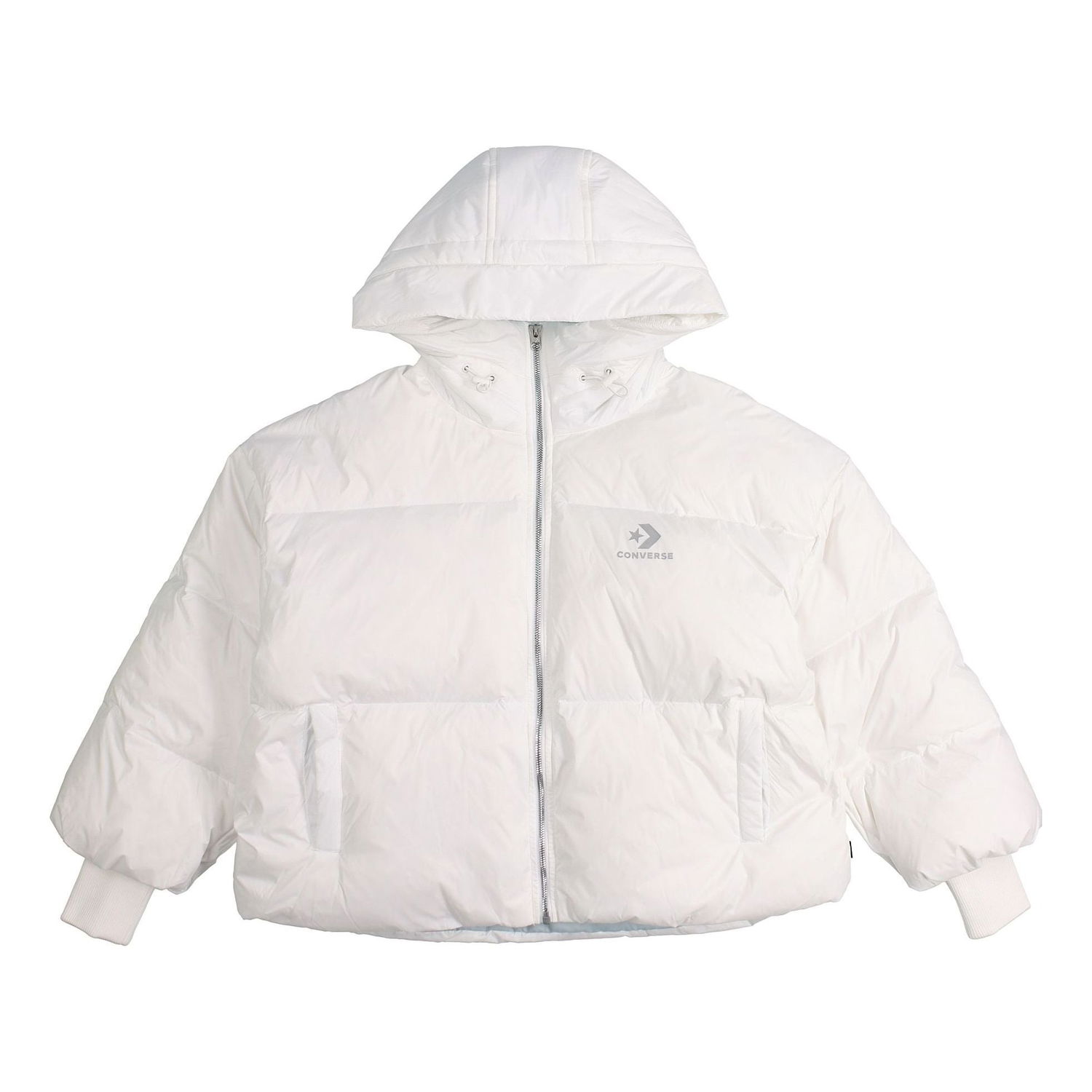 Пухо яке Converse Short Down Fill Puffer Hooded Jacket Бяло | 10019326-A01, 0