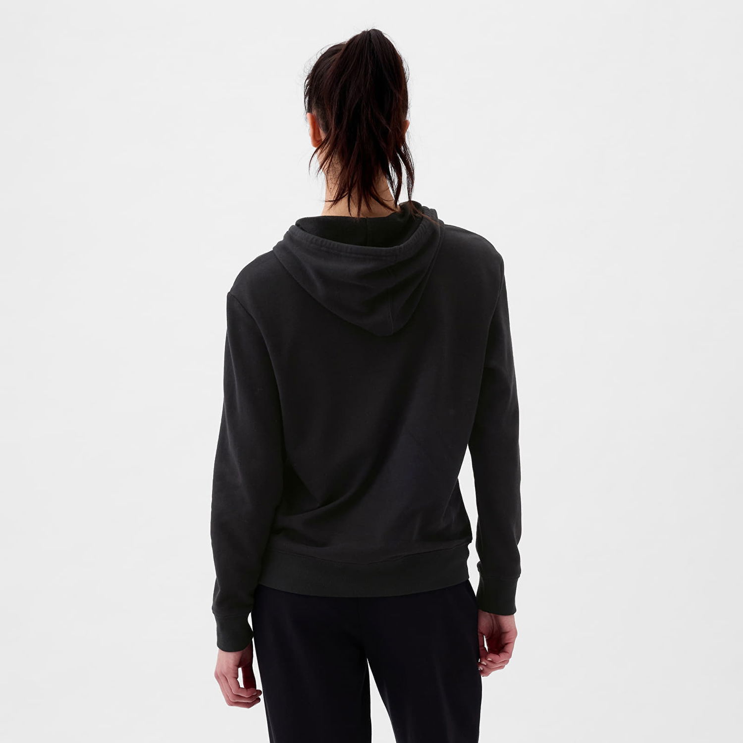 Суитчър GAP Pullover Logo Hoodie True Black V2 Черно | 870537-02, 1