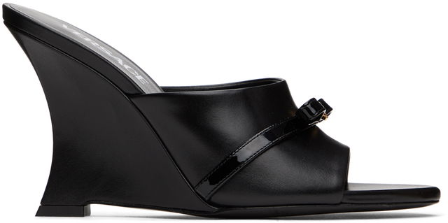 Versace Gianna Ribbon Wedge Mules