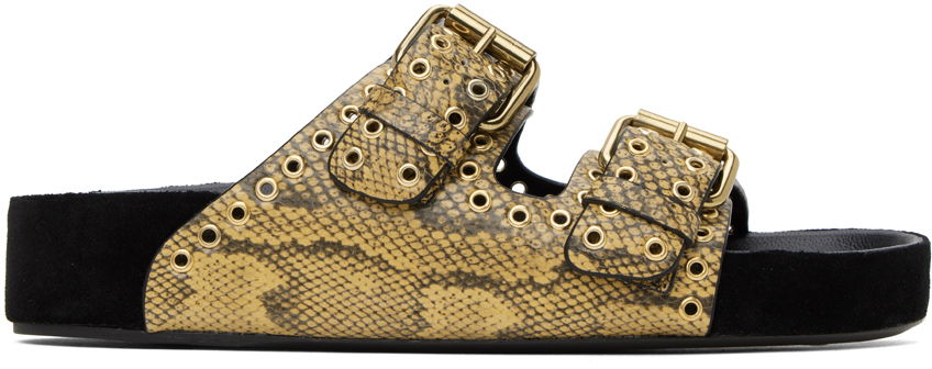 Аксесоари ISABEL MARANT Isabel Marant Lennyo Buckle Sandals Жълто | 24PSD0118FA-B1B13S, 0