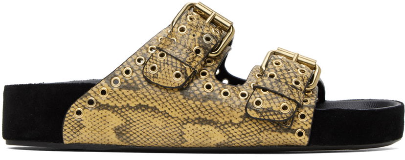Аксесоари ISABEL MARANT Isabel Marant Lennyo Buckle Sandals Жълто | 24PSD0118FA-B1B13S