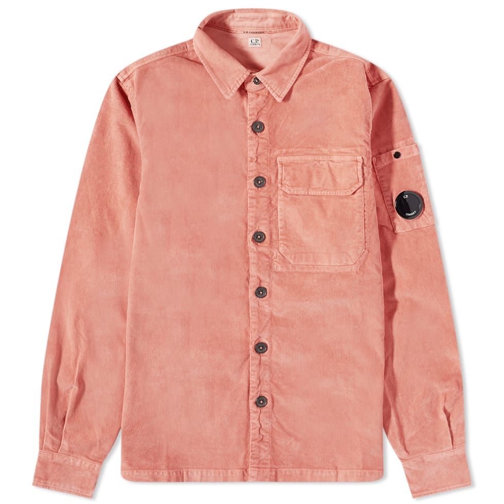 Риза C.P. Company Cord Arm Lens Overshirt Розово | 13CMSH289A-006410O-476, 0