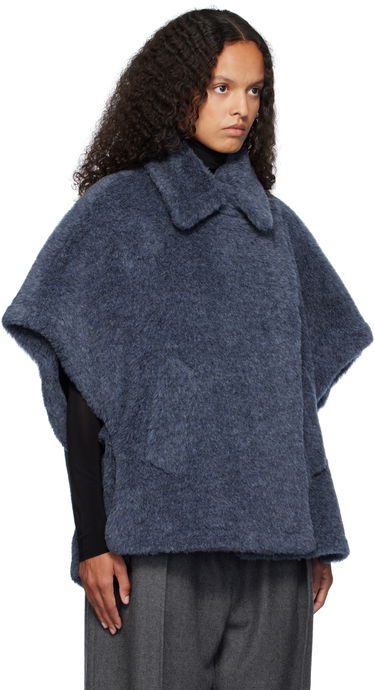 Пуловер Max Mara Max Mara Tebe1 Cape Jacket Синьо | 2424736212600 MM10506, 1