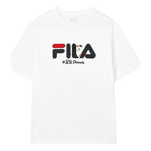 Тениска FILA Pepe Shimada Crossover Print Short Sleeve T-Shirt Бяло | F11M133196F-WT