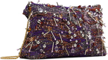 Дамска чанта Dries Van Noten Dries Van Noten Embellished Envelope Clutch Bag Лилаво | 251-011513-896, 2