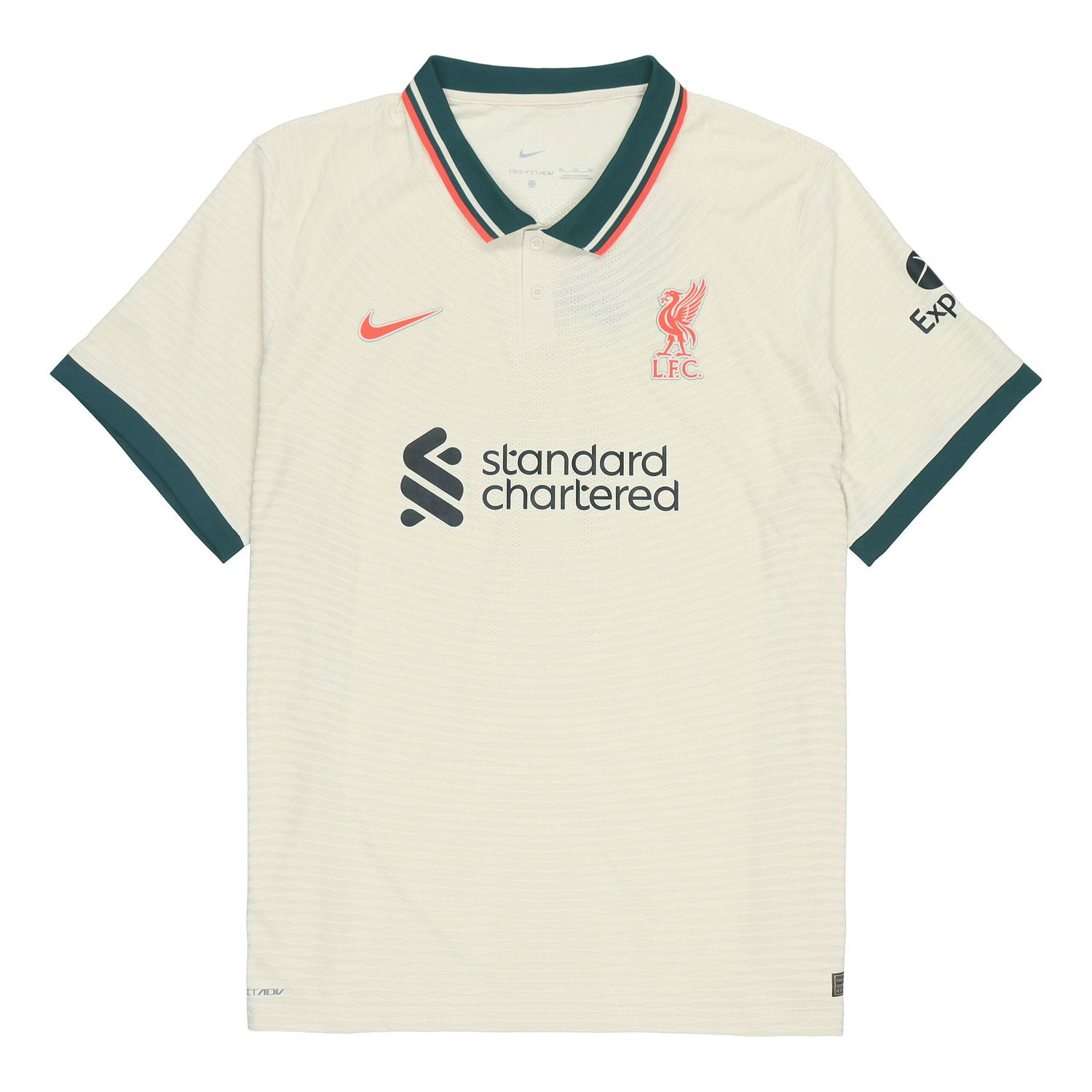 Поло тениска Nike Liverpool FC 21-22 Away Player Edition Jersey Бежово | DB2532-239, 0