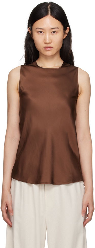Потник Baserange Silk Tank Top Кафяво | TODYT-VI-SP24, 0