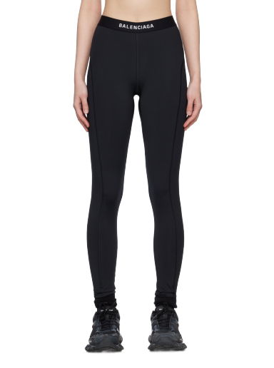 Клинове Balenciaga Athletic Leggings Черно | 744202 4C3B2