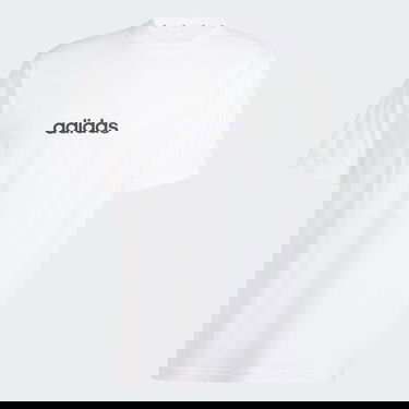 Тениска adidas Performance Essentials Linear Logo Tee Бяло | JE9000, 4