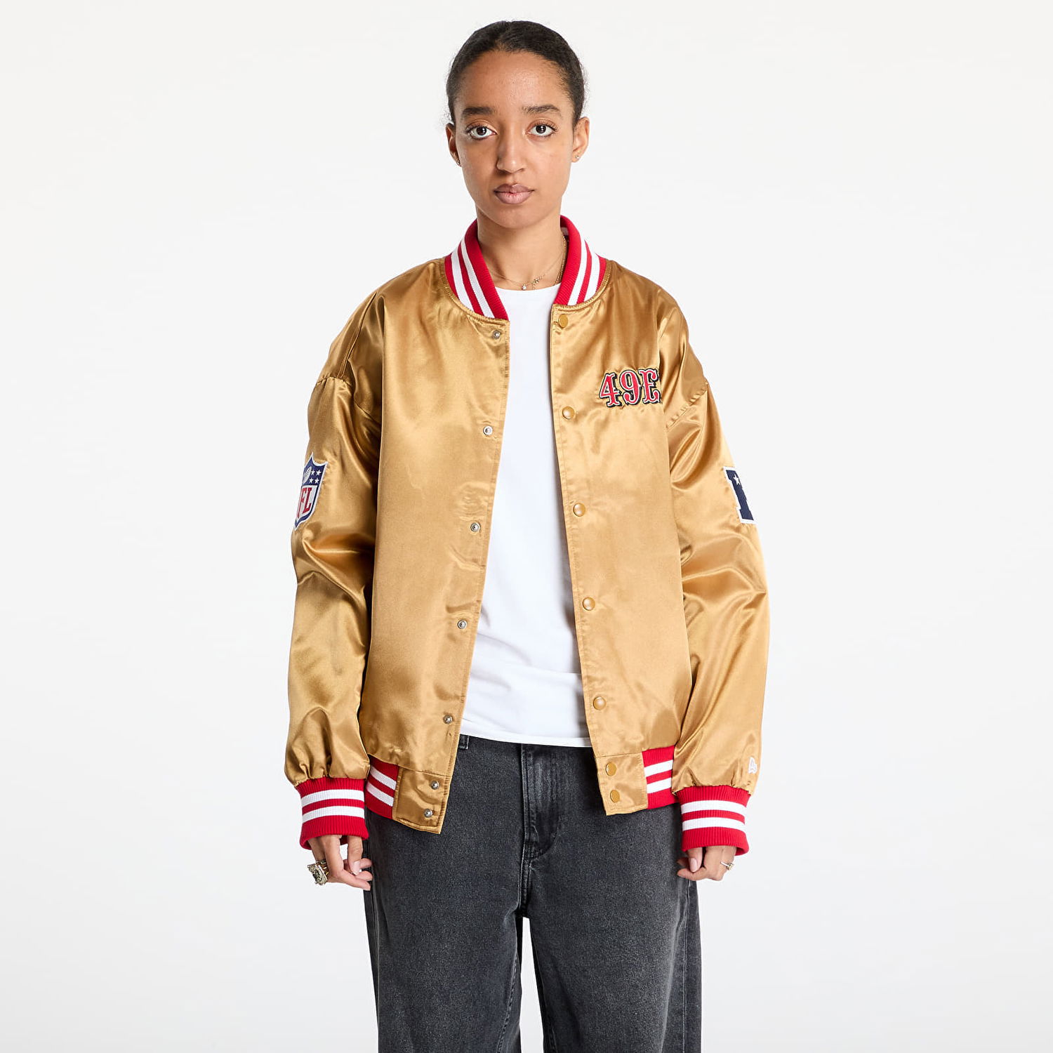 Яке бомбър New Era Satin Bomber Jacket Жълто | 60580609, 1