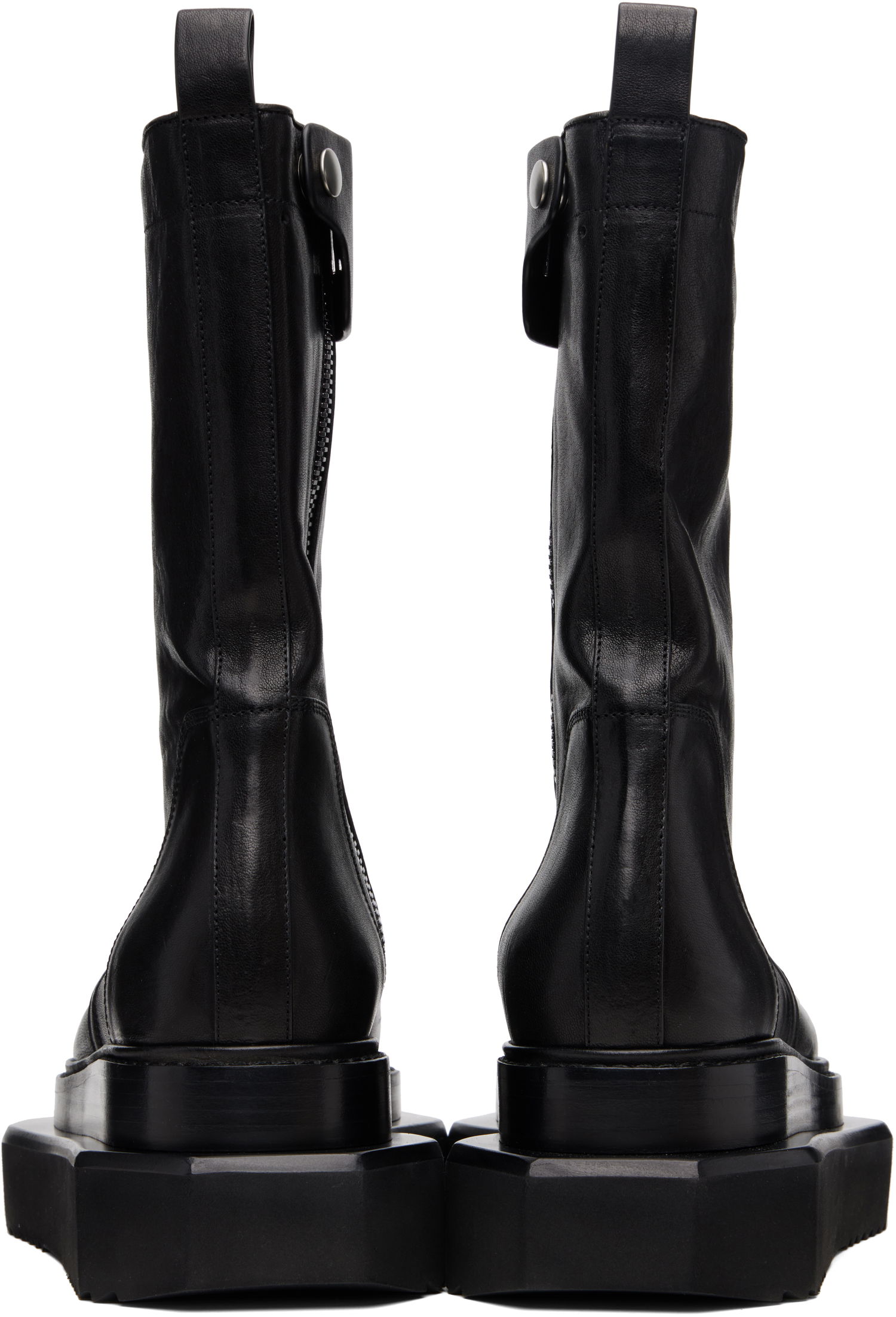 Кецове и обувки Rick Owens Rick Owens Concordians Zipped Turbo Cyclops Boots Черно | RU02E1873 LGY, 1