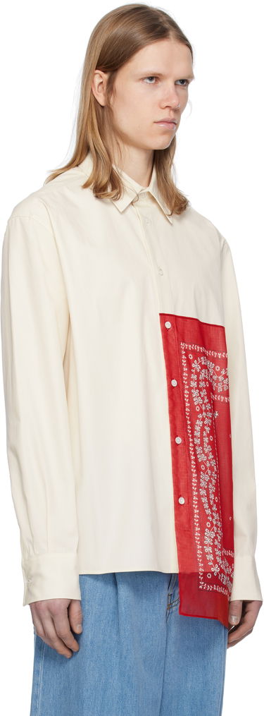 Риза LANVIN Lanvin Straight Bandana Shirt Бяло | RM-SI0207-6031-P25, 1