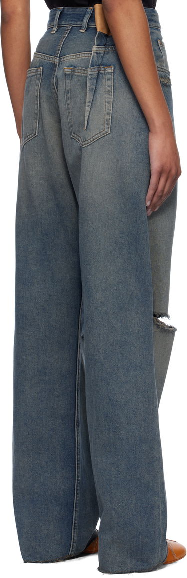 Дънки Maison Margiela MM6 Maison Margiela Distressed Darting Jeans Синьо | S52LA0245 M30017, 2