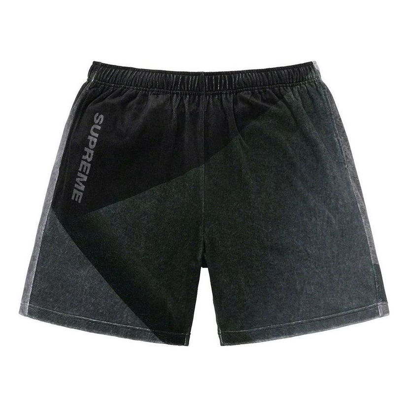 Къси панталони Supreme Geo Velour Shorts Черно | SUP-SS23-144