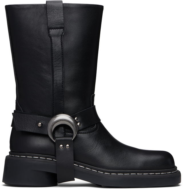 Marine Serre MS Moto Leather Boots