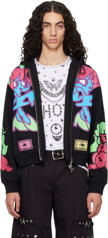 Суитчър Chopova Lowena Chopova Lowena 'The Girls' Graphic Print Zip Hoodie Многоцветен | 5267, 0