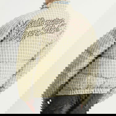 Пухо яке BILLIONAIRE BOYS CLUB Script Nylon Check Puffer Jacket Жълто | B25311-BRN, 3