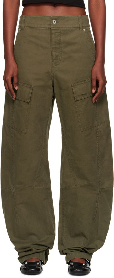Карго панталони We11done We11done Curved Cargo Trousers Зелено | WD-PT2-25-216-W-KK, 0