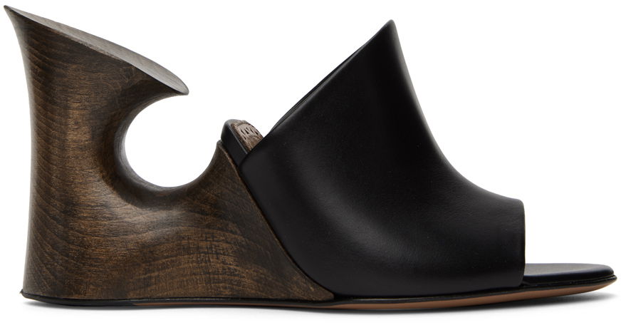 Грижа за обувките Alaïa ALAÏA Sculpture Mules Черно | AA3M033CK133, 0