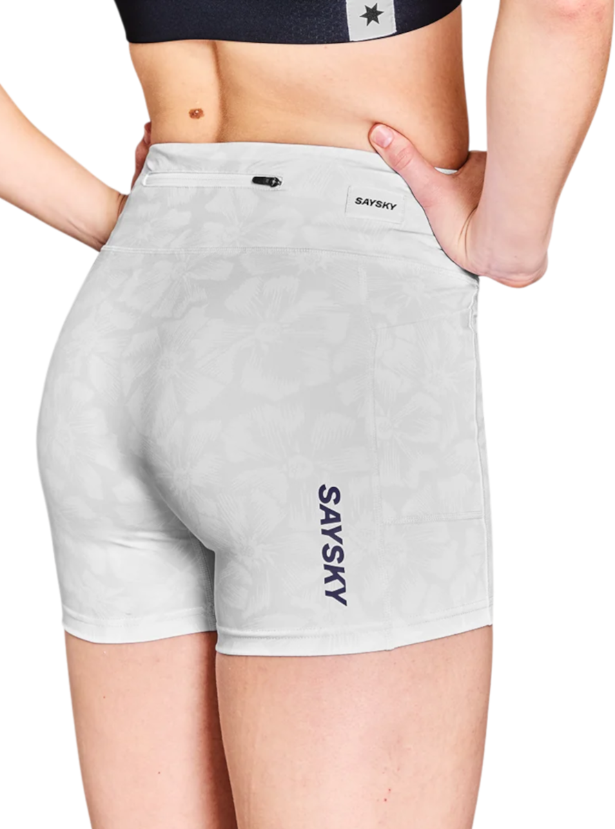 Къси панталони Saysky Saysky Flower Combat+ Short Tights 4" Бяло | nwrst31c-1030, 1