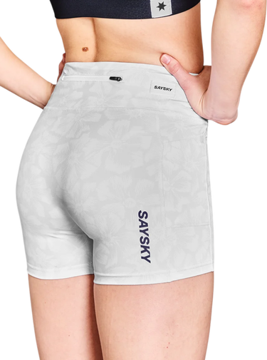 Къси панталони Saysky Saysky Flower Combat+ Short Tights 4" Бяло | nwrst31c-1030, 1
